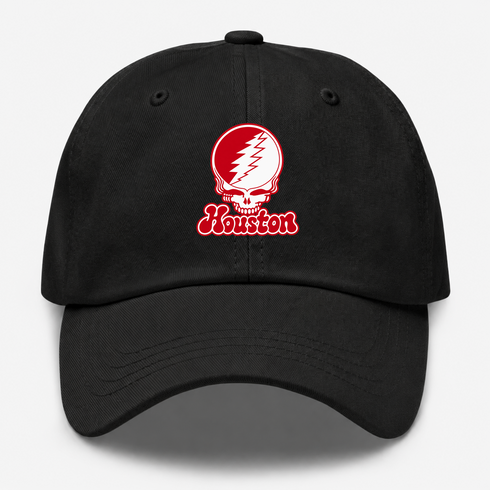 Houston Stealie Premium Unisex Dad Hat — Design: University of Houston — Black