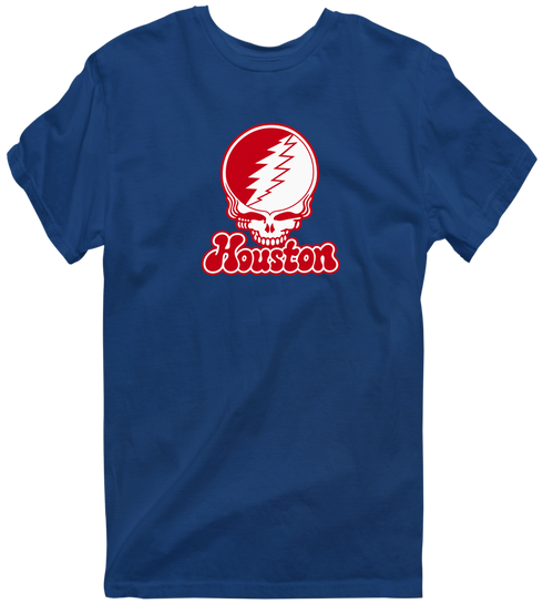 Houston Stealie Premium Unisex T-Shirt — Design: University of Houston — Navy