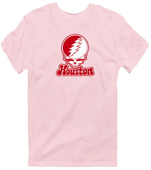 Houston Stealie Premium Unisex T-Shirt — Design: University of Houston — Light Pink