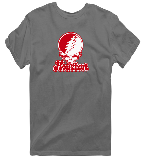 Houston Stealie Premium Unisex T-Shirt — Design: University of Houston — Charcoal