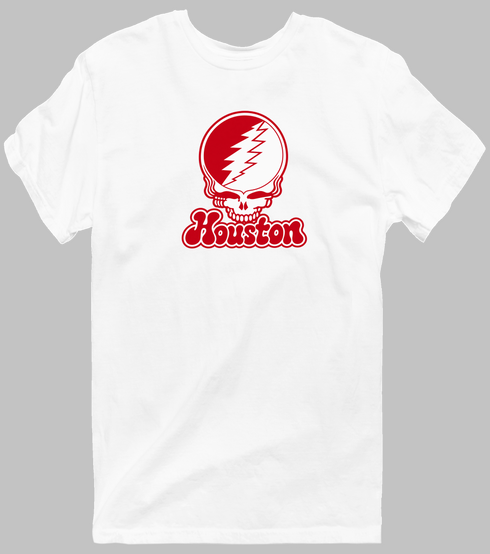 Houston Stealie Premium Unisex T-Shirt — Design: University of Houston — White