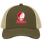 Houston Stealie Premium Unisex Trucker Cap — Design: University of Houston — Moss/Khaki