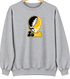 Iowa Stealie Premium Unisex Crewneck — Design: University of Iowa — Sport Grey
