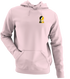 Iowa Stealie Premium Unisex Hoodie — Design: University of Iowa — Light Pink