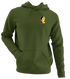 Iowa Stealie Premium Unisex Hoodie — Design: University of Iowa — Military Green