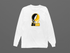 Iowa Stealie Premium Unisex Long-Sleeve — Design: University of Iowa — White