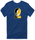 Iowa Stealie Premium Unisex T-Shirt — Design: University of Iowa — Navy