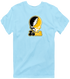 Iowa Stealie Premium Unisex T-Shirt — Design: University of Iowa — Light Blue