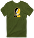 Iowa Stealie Premium Unisex T-Shirt — Design: University of Iowa — Military Green