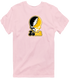 Iowa Stealie Premium Unisex T-Shirt — Design: University of Iowa — Light Pink