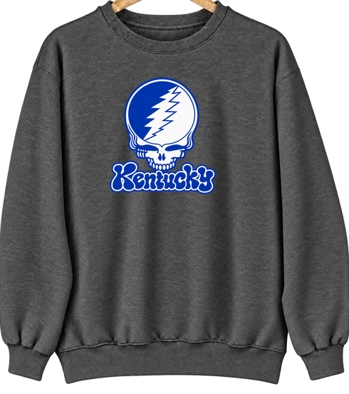 Kentucky Stealie Premium Unisex Crewneck — Design: University of Kentucky — Dark Heather