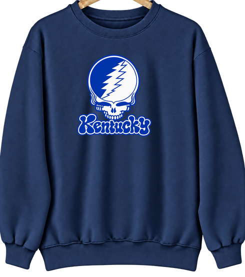 Kentucky Stealie Premium Unisex Crewneck — Design: University of Kentucky — Navy