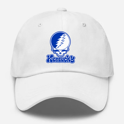Kentucky Stealie Premium Unisex Dad Hat — Design: University of Kentucky — White