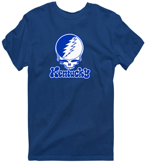 Kentucky Stealie Premium Unisex T-Shirt — Design: University of Kentucky — Navy