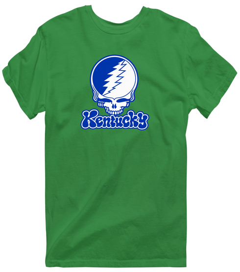 Kentucky Stealie Premium Unisex T-Shirt — Design: University of Kentucky — Irish Green