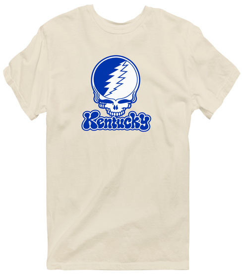 Kentucky Stealie Premium Unisex T-Shirt — Design: University of Kentucky — Sand