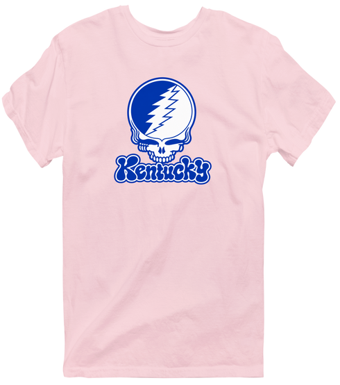 Kentucky Stealie Premium Unisex T-Shirt — Design: University of Kentucky — Light Pink