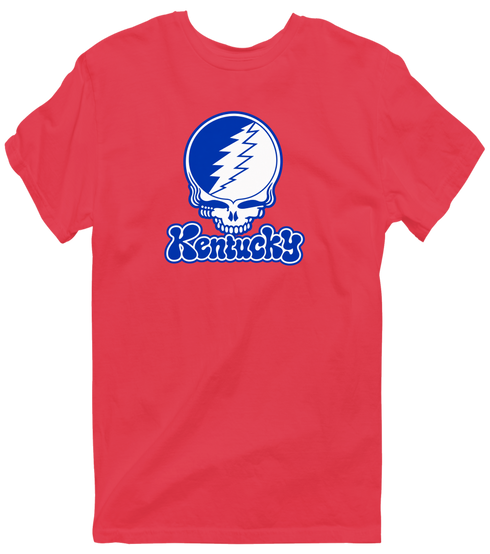 Kentucky Stealie Premium Unisex T-Shirt — Design: University of Kentucky — Heather Red