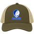Kentucky Stealie Premium Unisex Trucker Cap — Design: University of Kentucky — Moss/Khaki