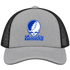 Kentucky Stealie Premium Unisex Trucker Cap — Design: University of Kentucky — Heather Grey/Black