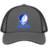 Kentucky Stealie Premium Unisex Trucker Cap — Design: University of Kentucky — Charcoal/Black