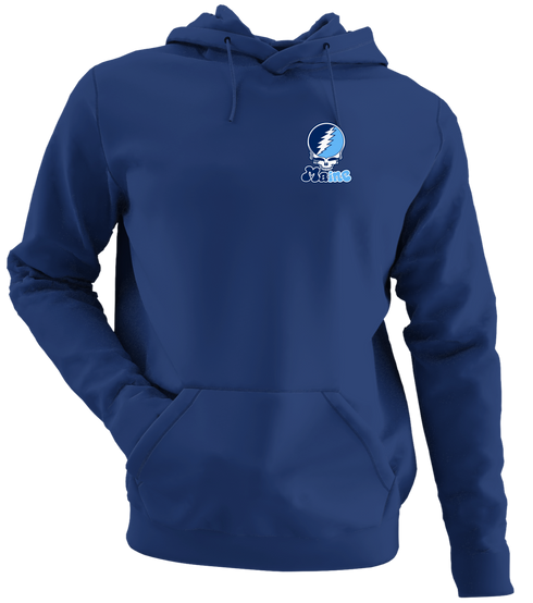 Maine Stealie Premium Unisex Hoodie — Design: University of Maine — Navy