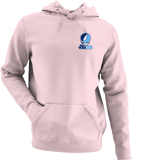 Maine Stealie Premium Unisex Hoodie — Design: University of Maine — Light Pink
