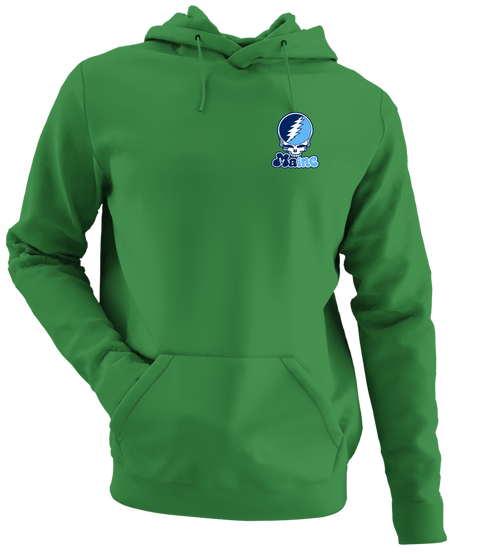Maine Stealie Premium Unisex Hoodie — Design: University of Maine — Irish Green