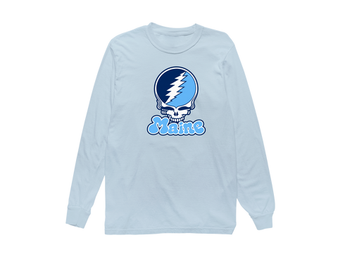 Maine Stealie Premium Unisex Long-Sleeve — Chambray