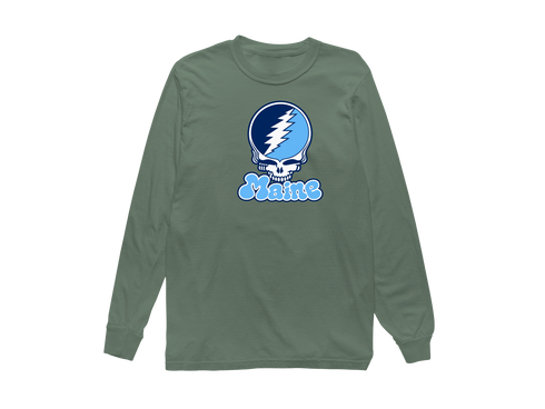 Maine Stealie Premium Unisex Long-Sleeve — Light Green