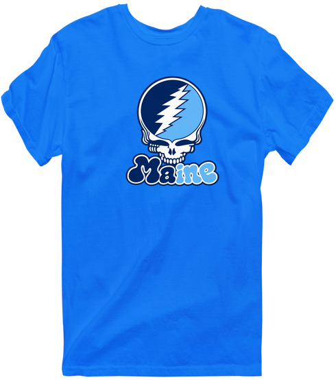 Maine Stealie Premium Unisex T-Shirt — Design: University of Maine — Royal