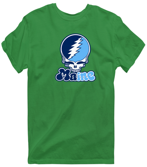 Maine Stealie Premium Unisex T-Shirt — Design: University of Maine — Irish Green