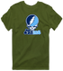 Maine Stealie Premium Unisex T-Shirt — Design: University of Maine — Military Green