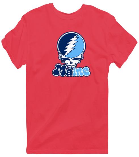Maine Stealie Premium Unisex T-Shirt — Design: University of Maine — Heather Red