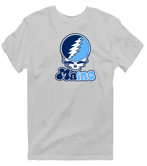 Maine Stealie Premium Unisex T-Shirt — Design: University of Maine — Sport Grey