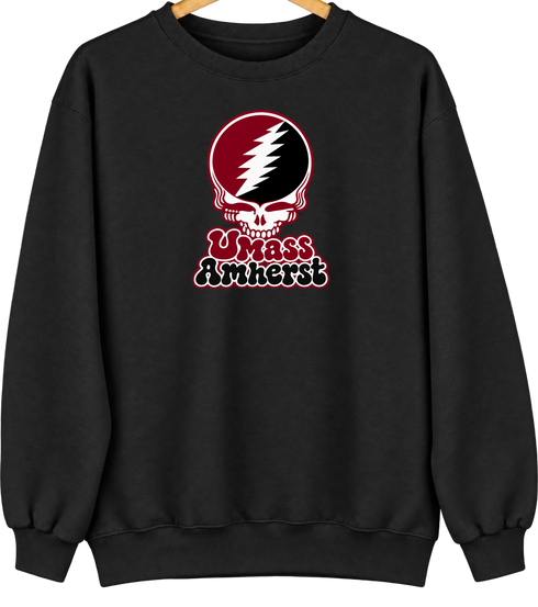 Amherst Stealie Premium Unisex Crewneck — Black