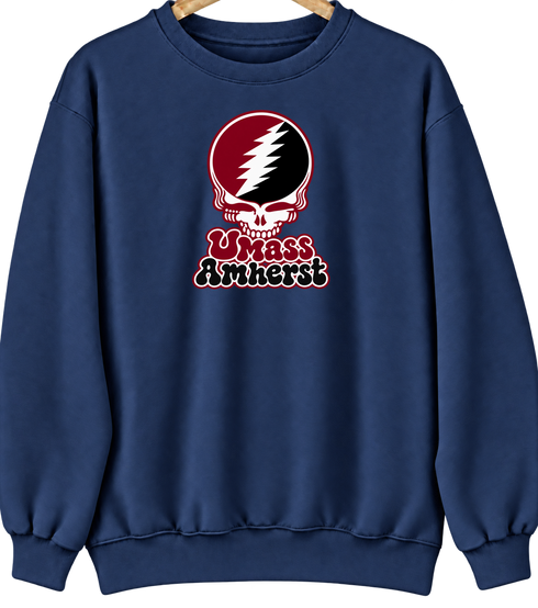 Amherst Stealie Premium Unisex Crewneck — Navy