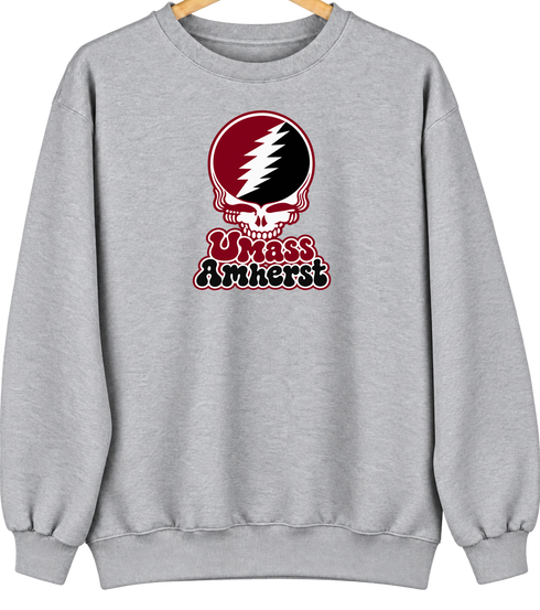 Amherst Stealie Premium Unisex Crewneck — Sport Grey