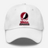 Amherst Stealie Premium Unisex Dad Hat — Design: University of Massachusetts Amherst — White
