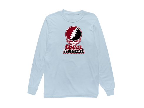 Amherst Stealie Premium Unisex Long-Sleeve — Design: University of Massachusetts Amherst — Chambray
