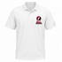 Amherst Stealie Premium Unisex Polo — Design: University of Massachusetts Amherst — White