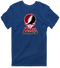 Amherst Stealie Premium Unisex T-Shirt — Design: University of Massachusetts Amherst — Navy