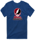 Amherst Stealie Premium Unisex T-Shirt — Design: University of Massachusetts Amherst — Navy