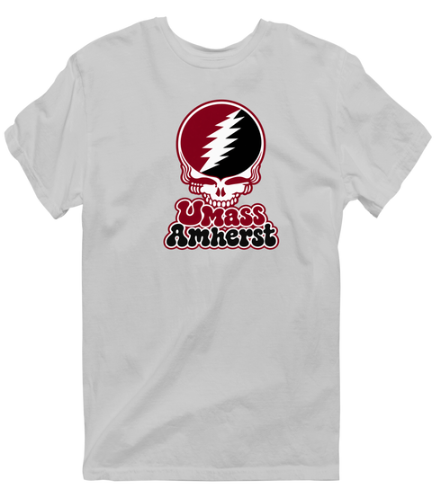 Amherst Stealie Premium Unisex T-Shirt — Design: University of Massachusetts Amherst — Sport Grey