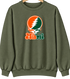 Miami Stealie Premium Unisex Crewneck — Design: University of Miami (Florida) — Military Green