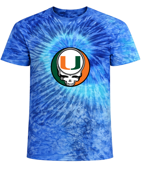 University of Miami Stealie Tie-Dye T-Shirt