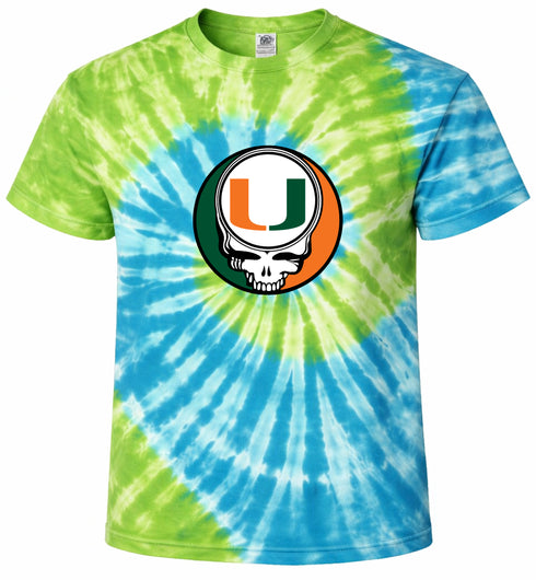 University of Miami Stealie Tie-Dye T-Shirt