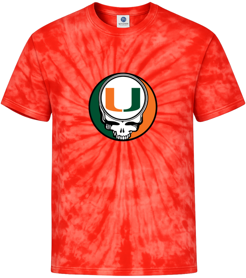 University of Miami Stealie Tie-Dye T-Shirt