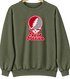 New Mexico Stealie Premium Unisex Crewneck — Design: University of New Mexico — Military Green