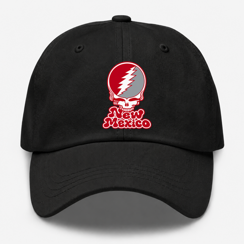 New Mexico Stealie Premium Unisex Dad Hat — Design: University of New Mexico — Black